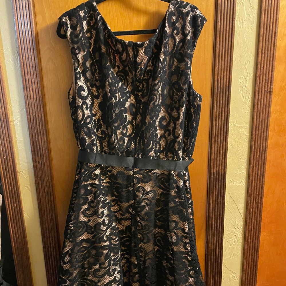 Black Lace tea length dress